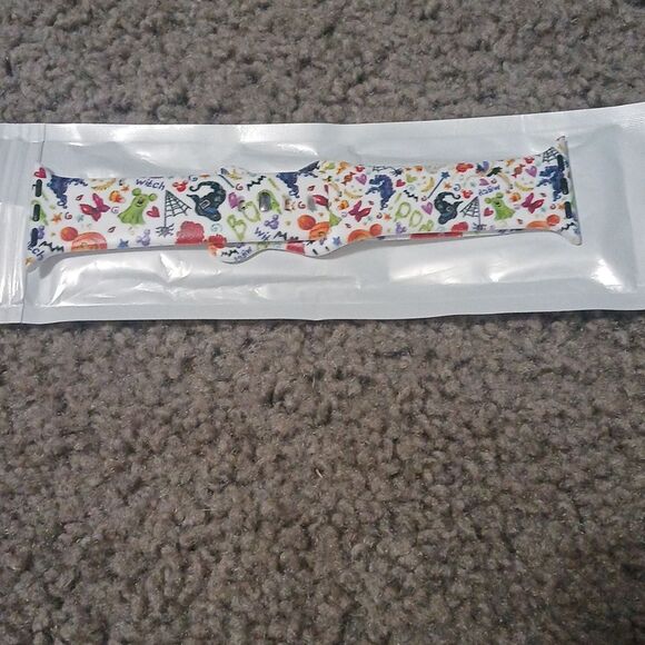 Halloween 2 pc silicone sports replacement bands for 38mm 40mm 41mm NEW in pack - Picture 3 of 4